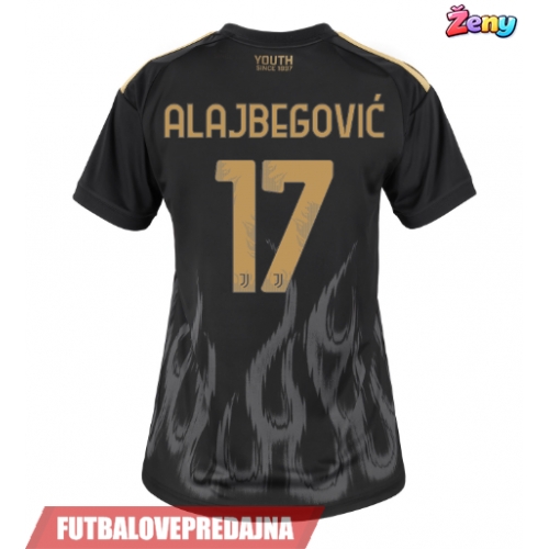 Lacne Ženy Futbalové dres Juventus Kerim Alajbegovic #17 2026-27 Krátky Rukáv - Tretina